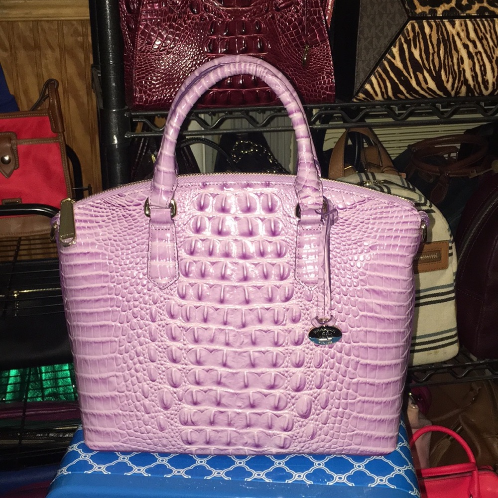 BNWT Brahmin Lavender Melbourne Duxbury Satchel